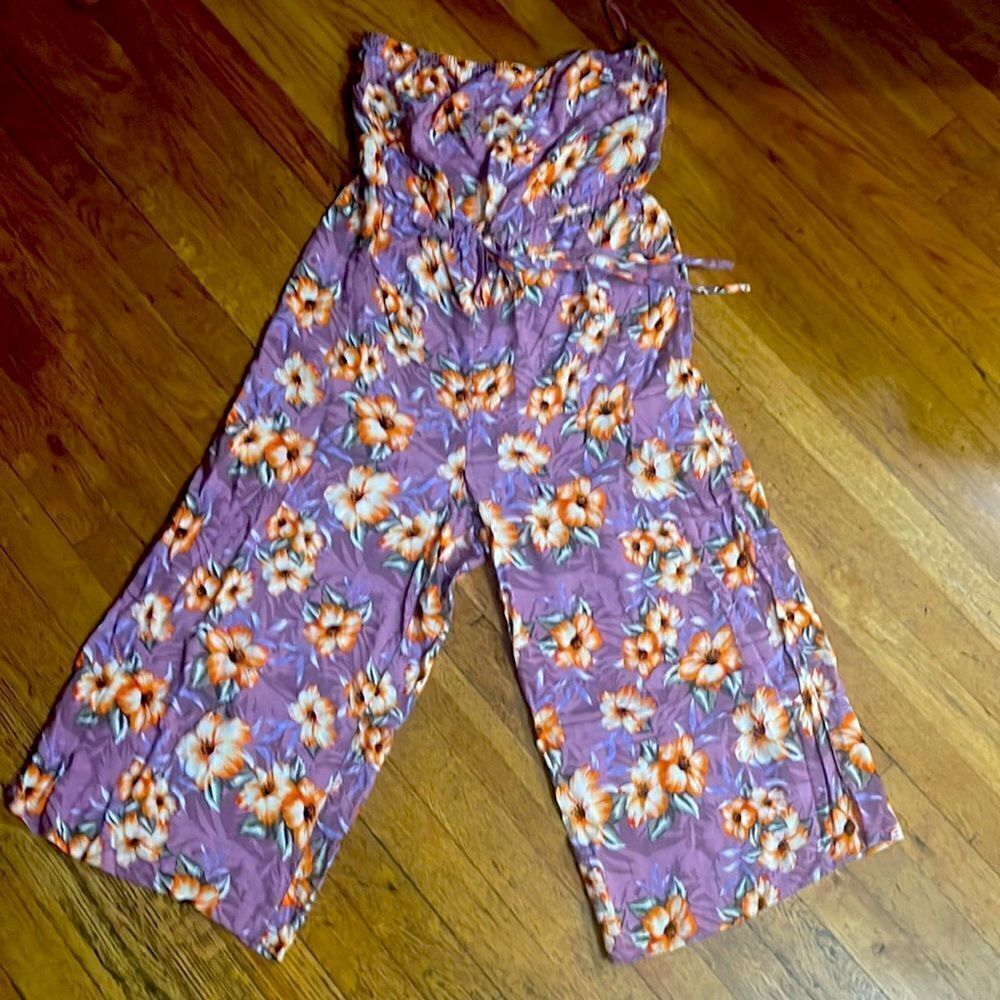 Cotton on strapless jumpsuit